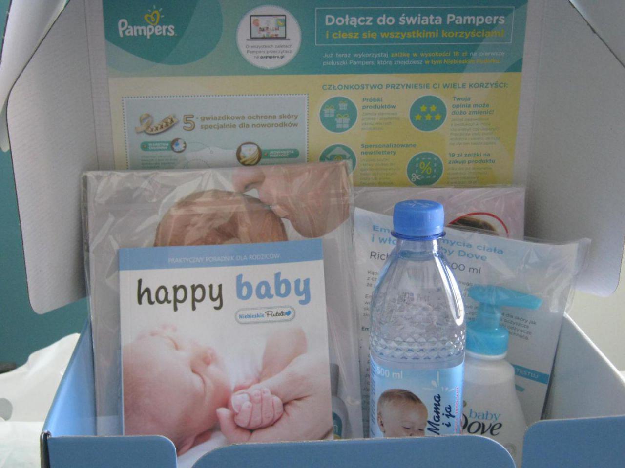 pampers niebieskie pudełko