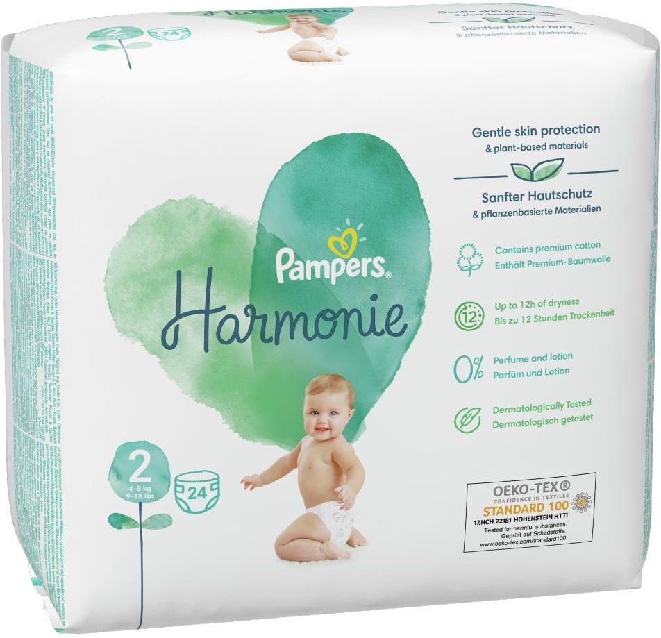 pampers niebiesko-zielone