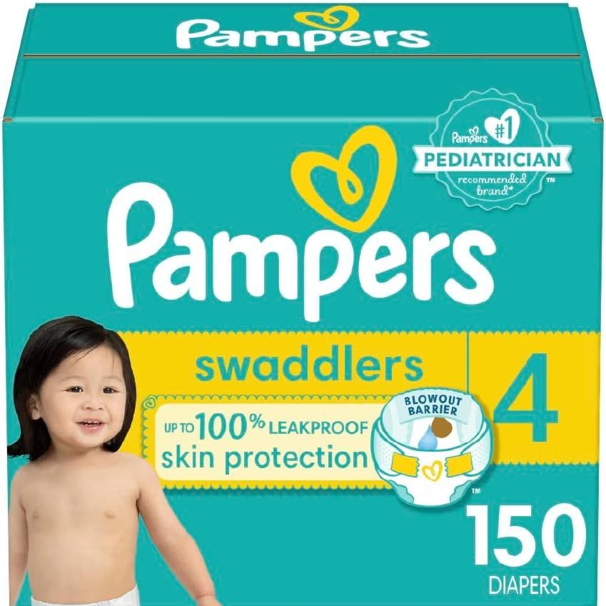 pampers old pee