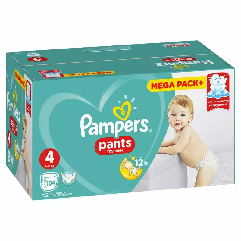 pampers pants 4 104 sztuki