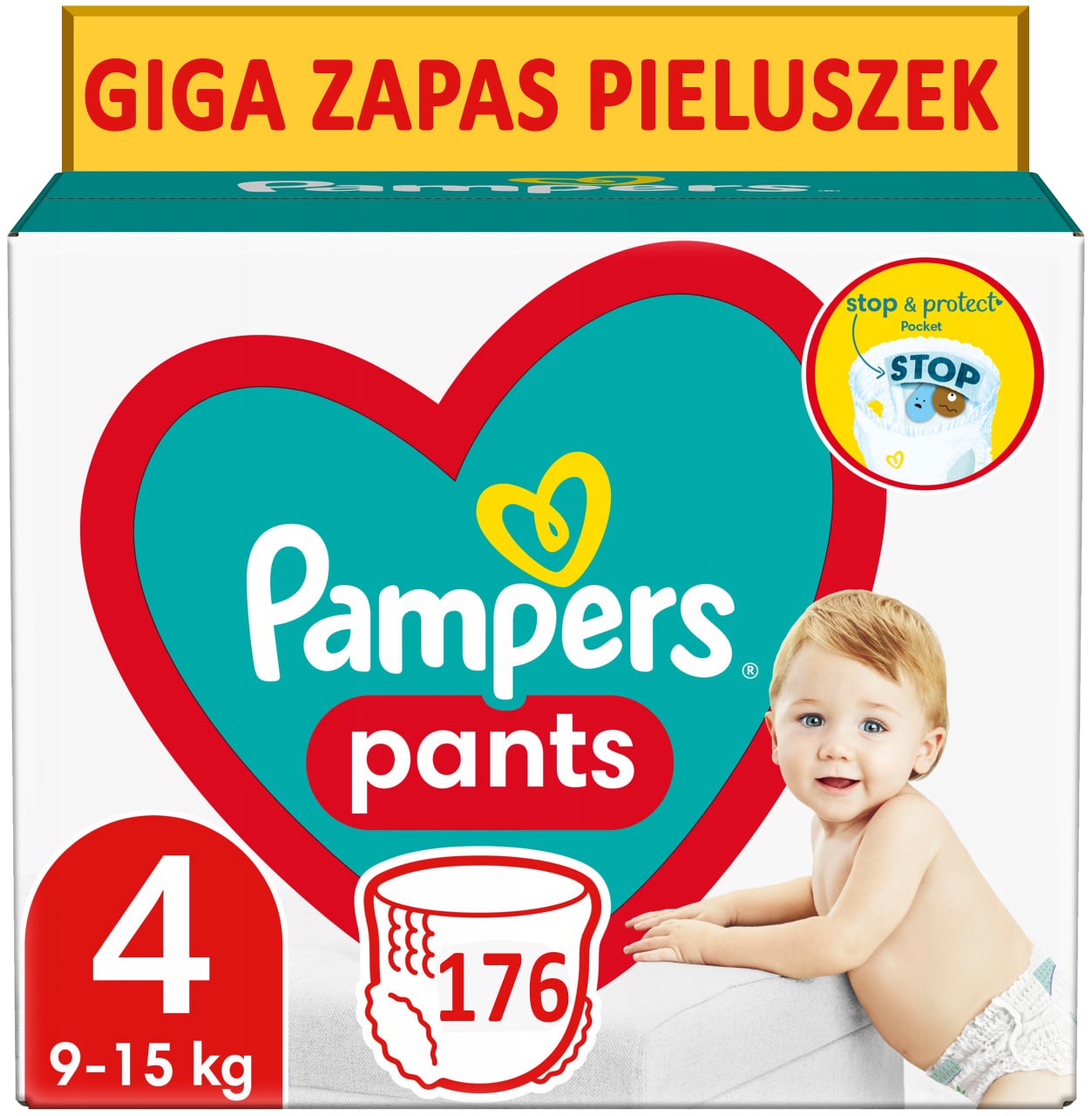 pampers pants 4 164szt