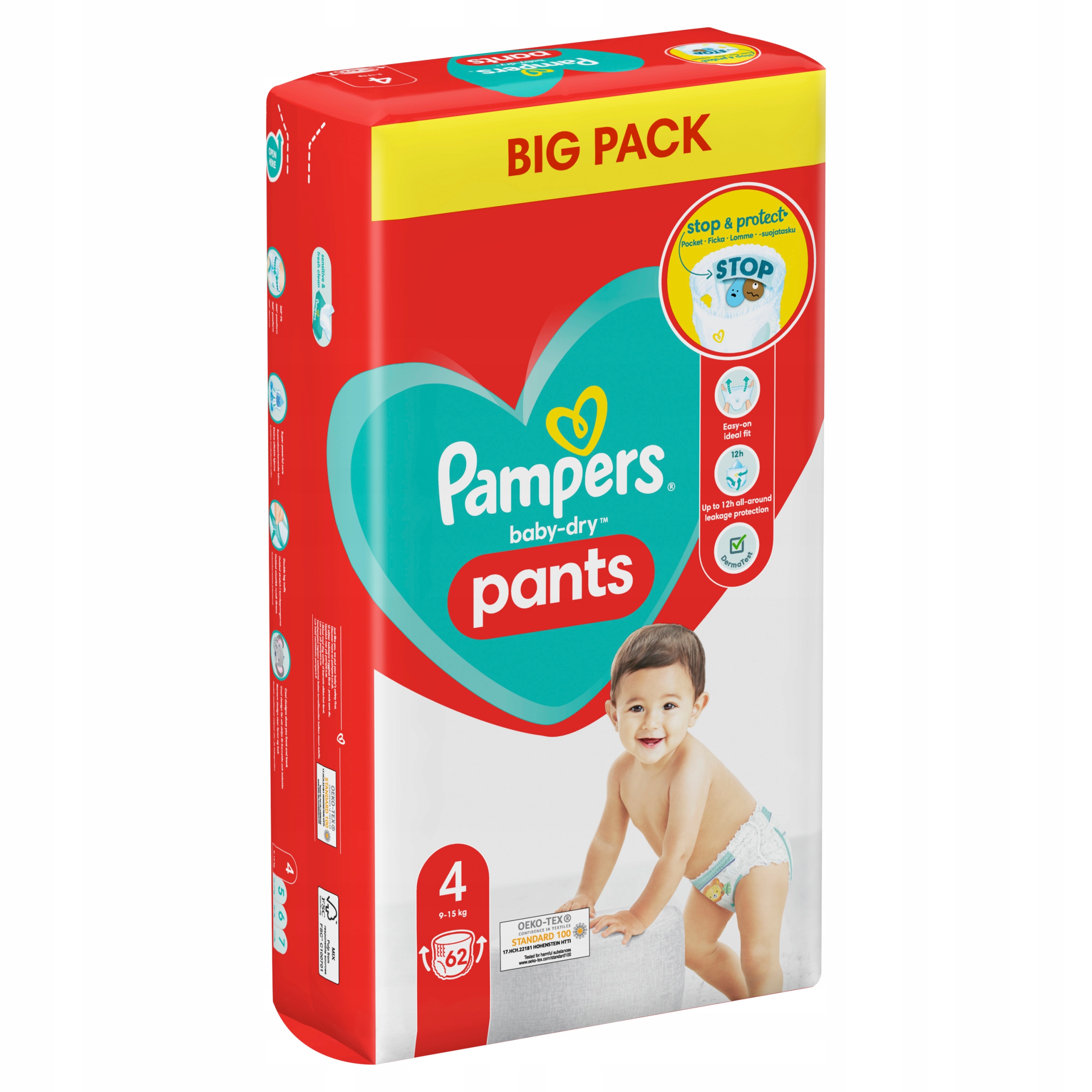 pampers pants 4 62 szt