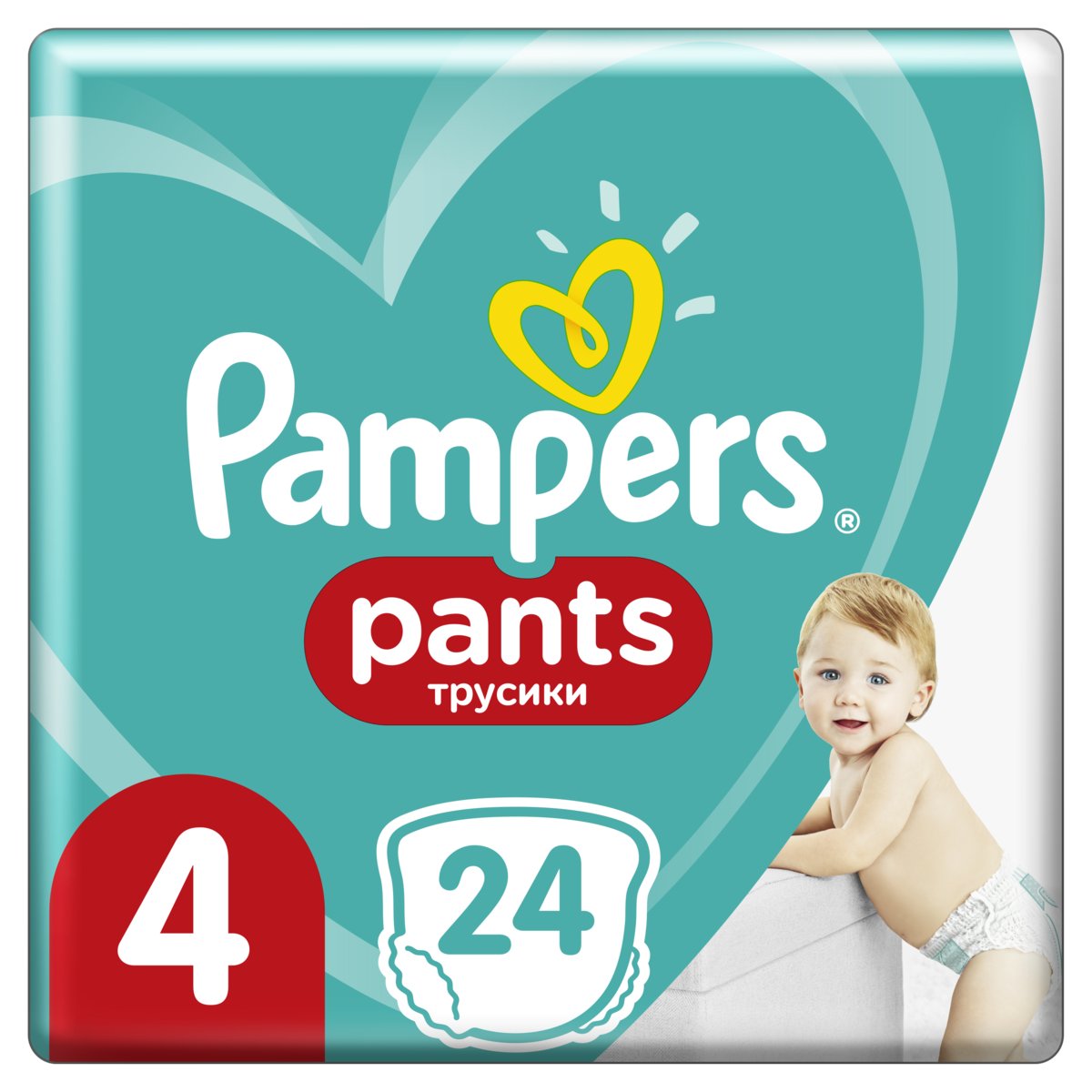 pampers pants pieluchomajtki rozmiar 4 maxi 9-14kg 24 sztuki