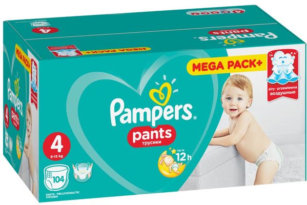 pampers pants rozmiar 4 104 szt