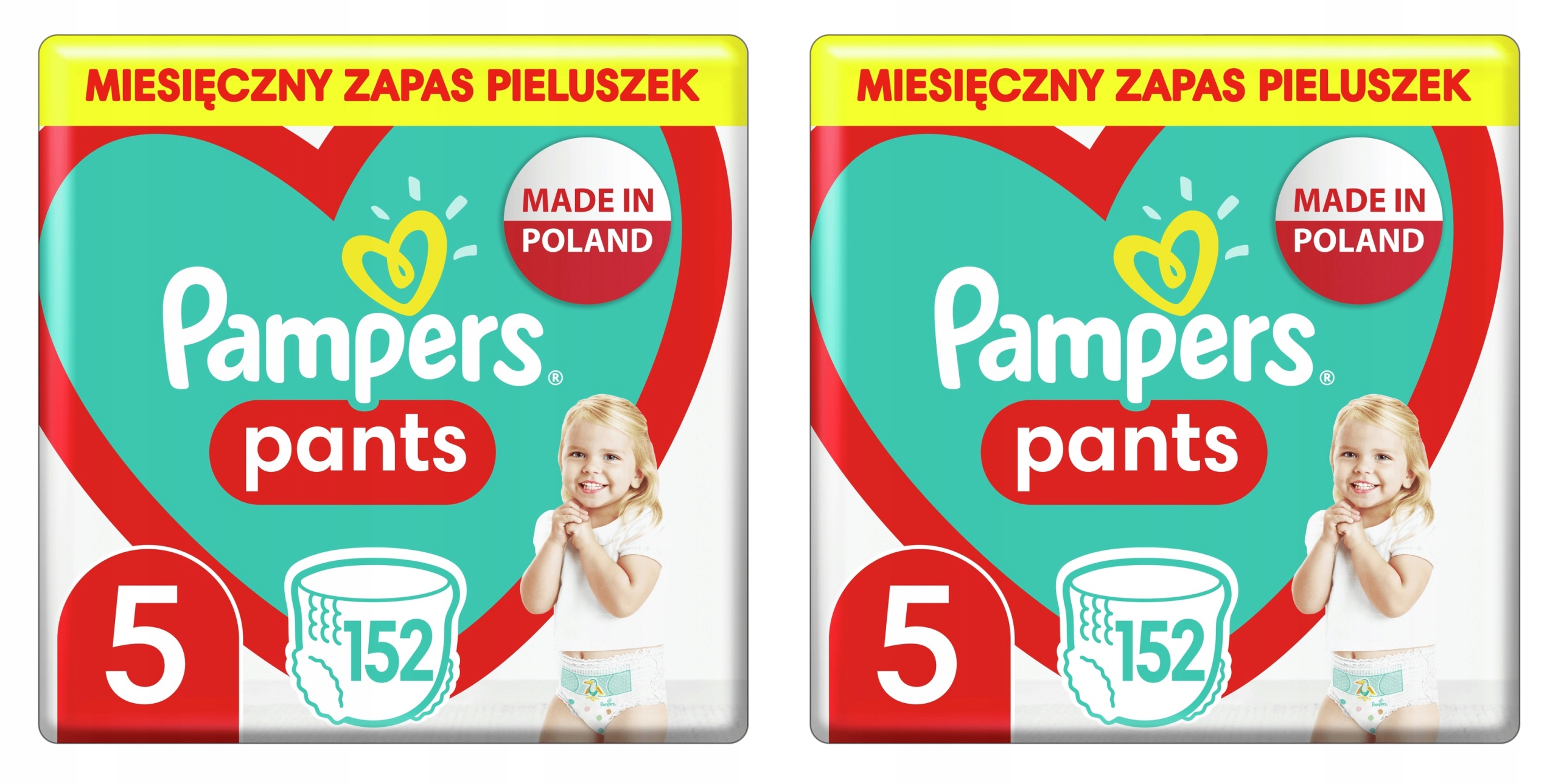 pampers pants zapas pieluchomajtki 5 junior 152