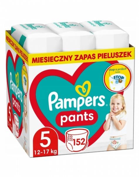 pampers pants zapas pieluchomajtki 5 junior 152