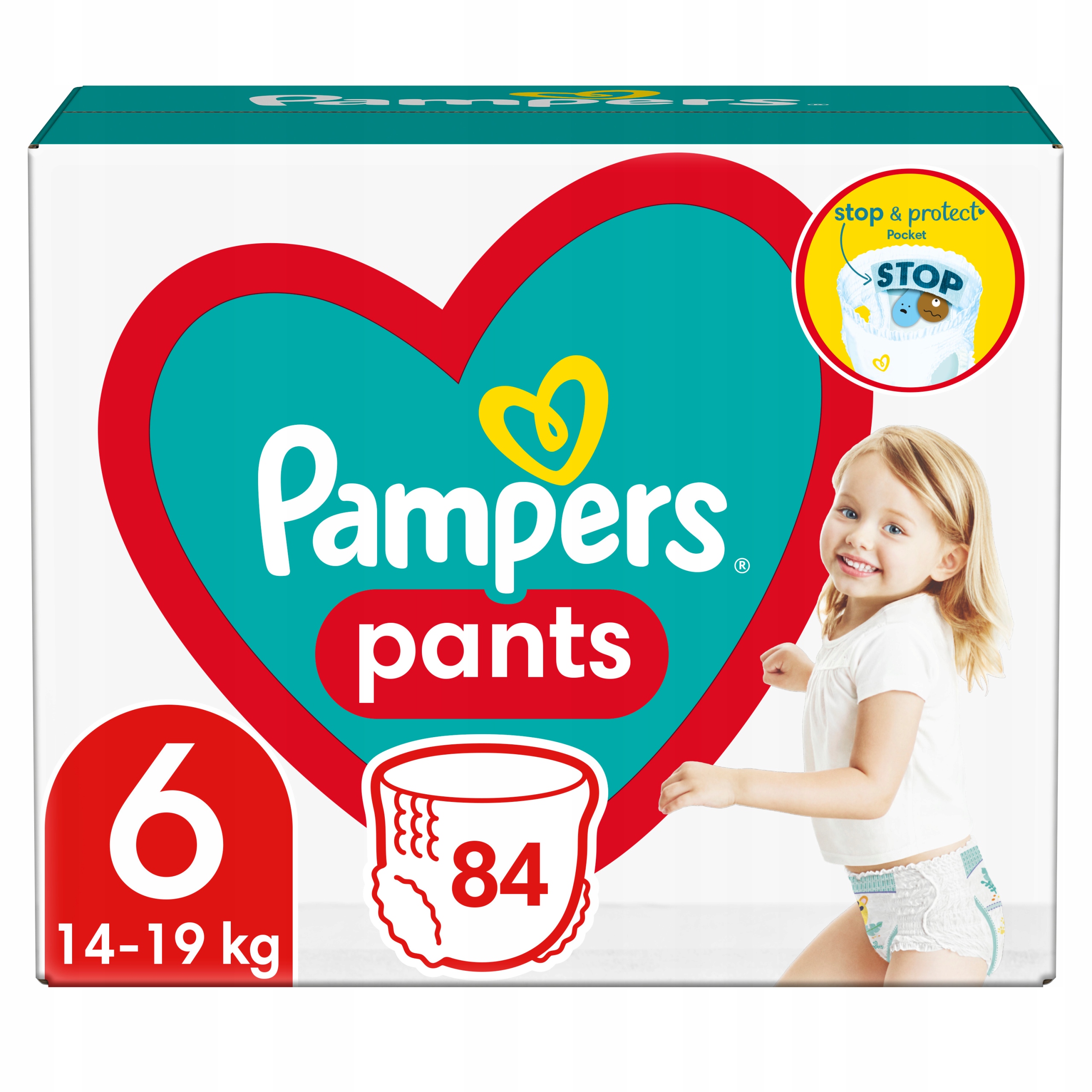 pampers pieluchomajtki pants 7 mega box 80 sztuk