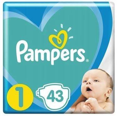 pampers pieluchy 1 43 sztuki