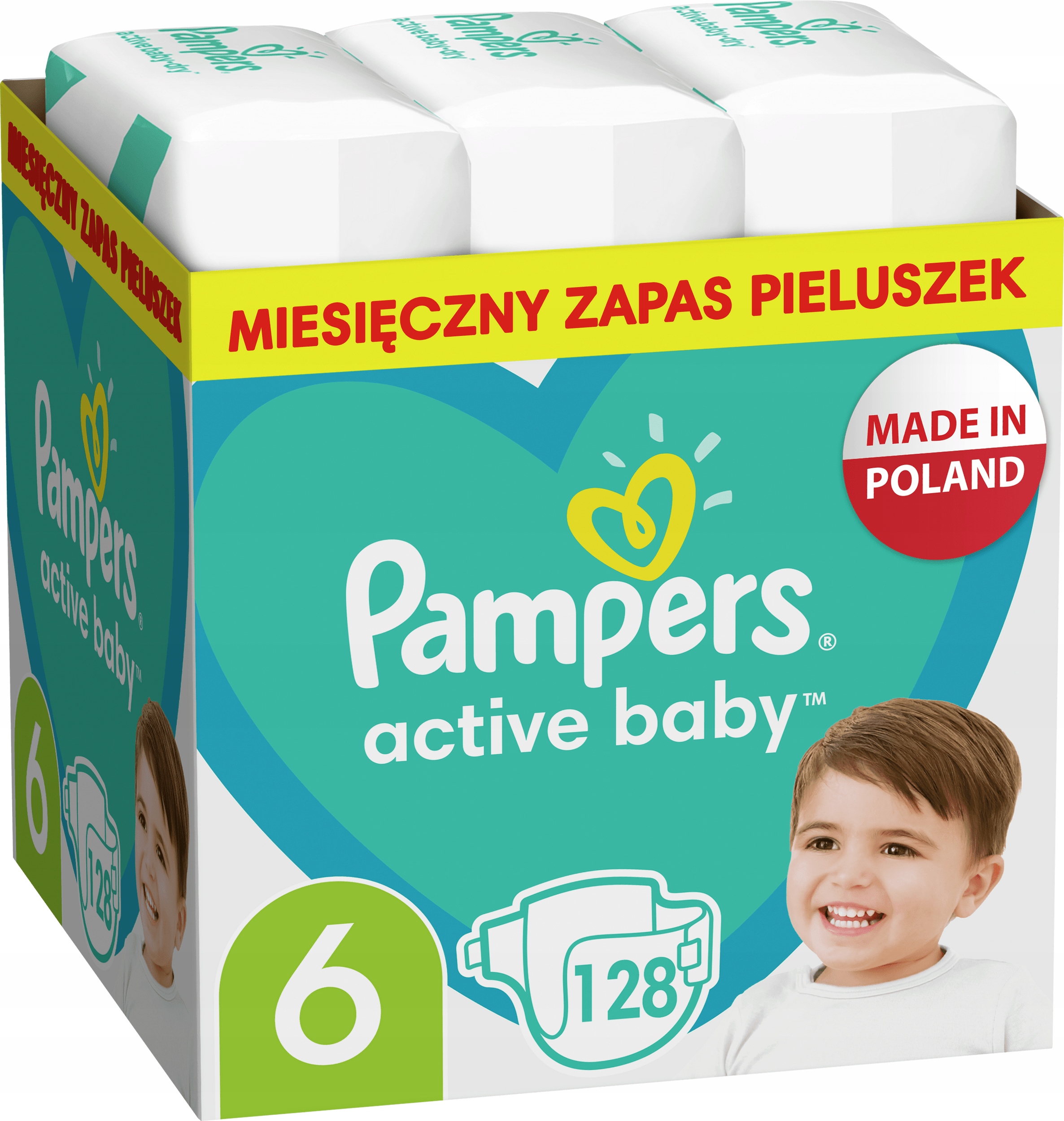 pampers pieluchy active baby rozmiar 4 147 sztuki