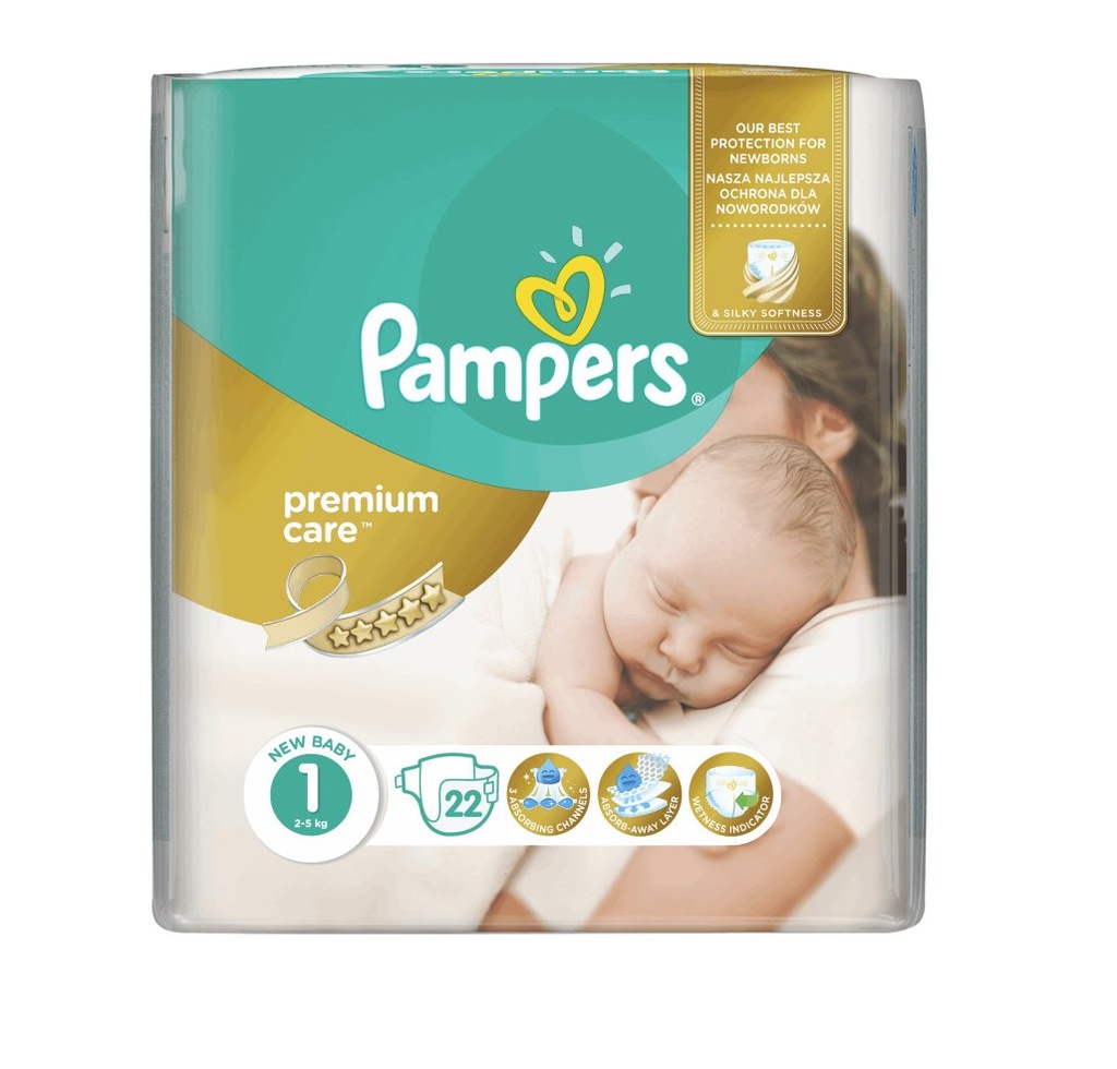 pampers pieluchy premium care 1 mini