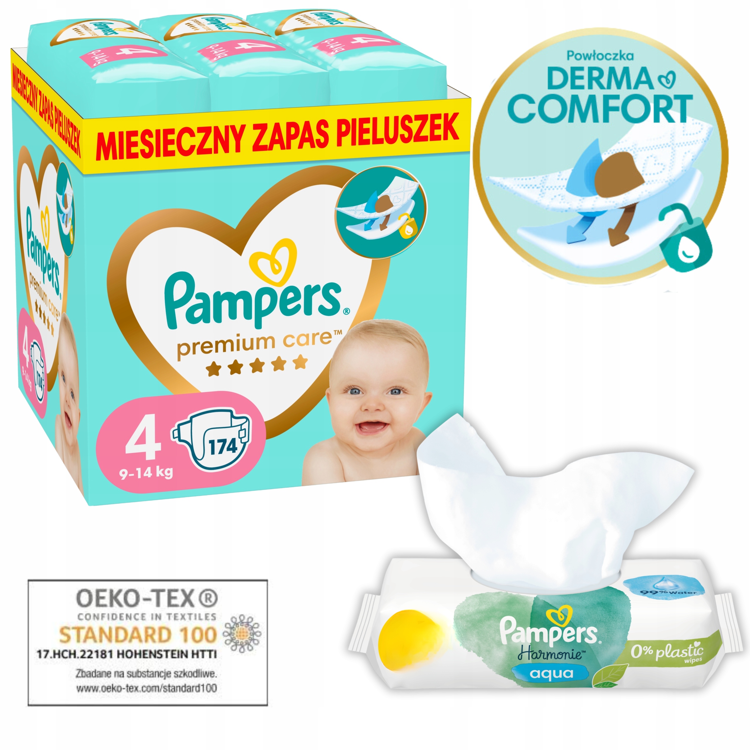 pampers pieluszki 4 174 sztuk