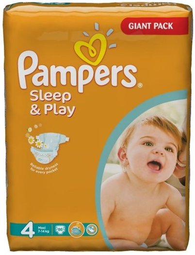 pampers play and sleep 4 netto