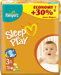 pampers pomarańczowe