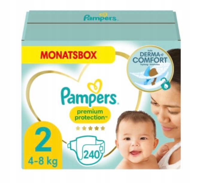 pampers premium care 240 szt rozmiar 2