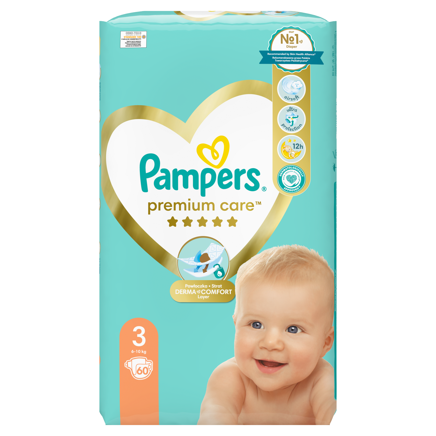 pampers premium care 3 60 szt superpgarm