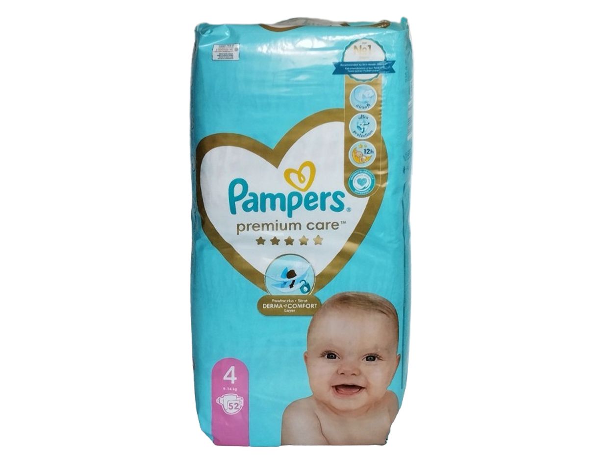 pampers premium care 4 52szt