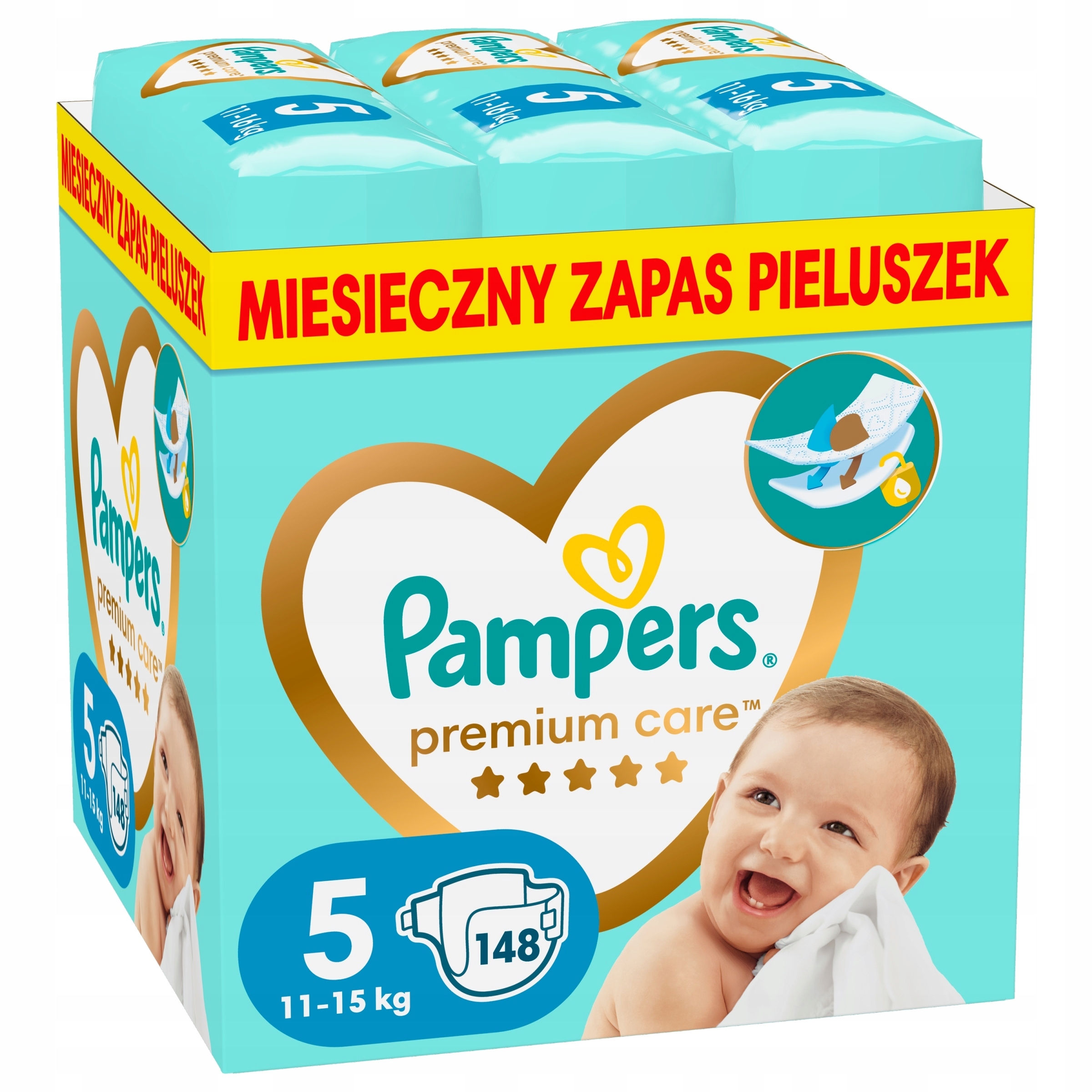 pampers premium care mega pack pieluszki jednorazowe 5 9 kg