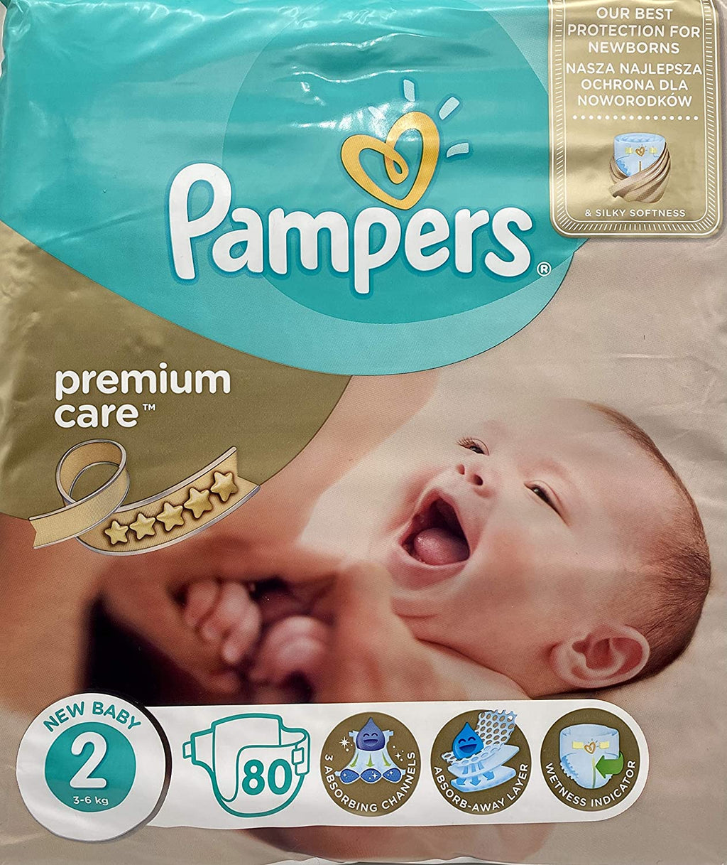 pampers premium care newborn 2 3-6kg 80szt