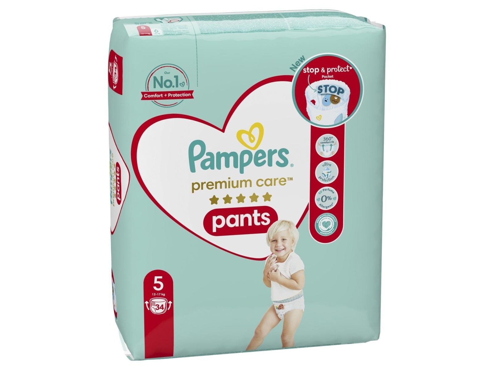 pampers premium care pants 5 cena