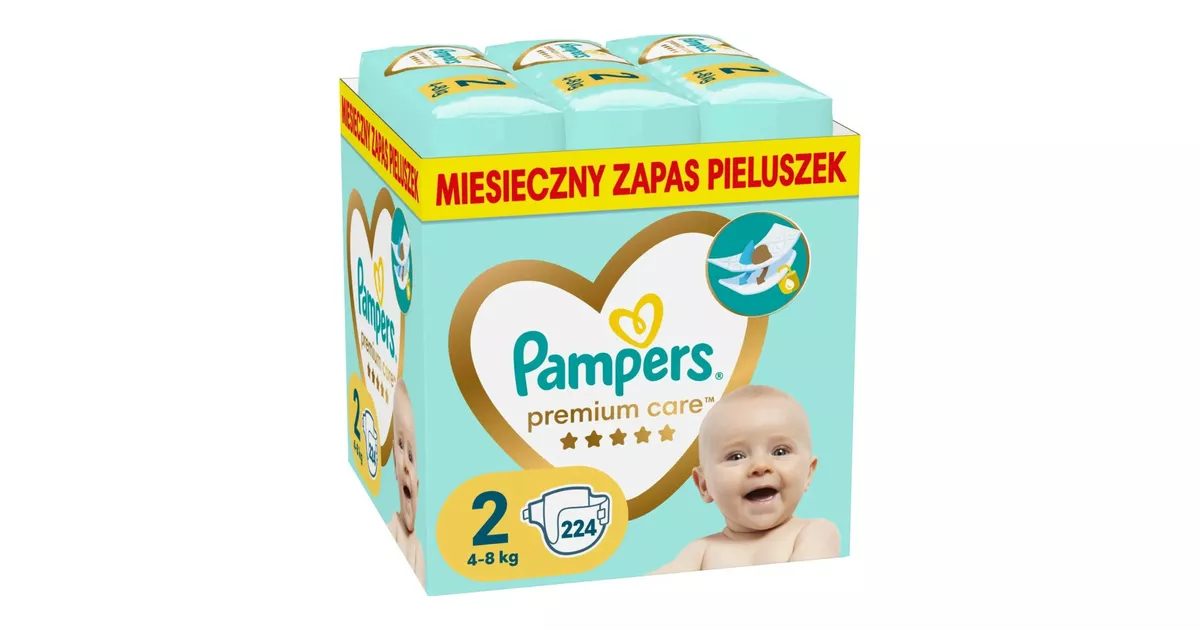 pampers premium care pieluchy jednorazowe rozmiar 3 midi 204 szt