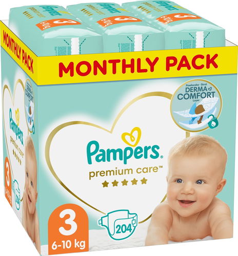 pampers premium care size 3 204