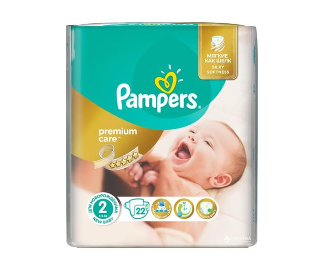 pampers premium care z wskaźnikiem wilgotności 22 szt