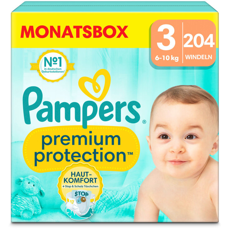 pampers size 3 204 pack