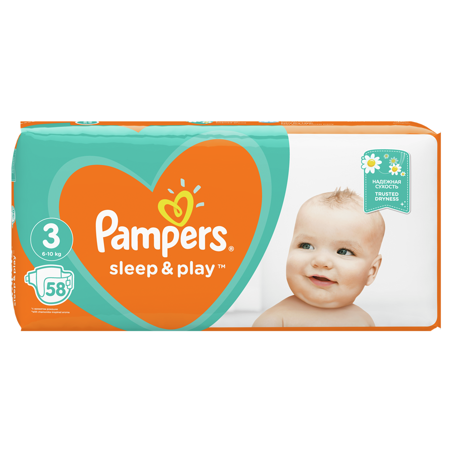 pampers sleep and play rozmiar 3 58 sztuk