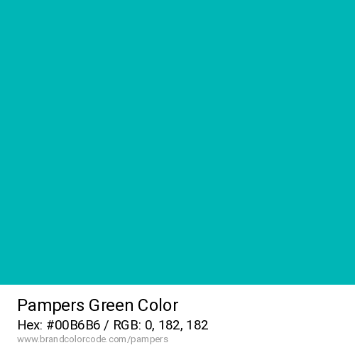 pampers teal colour