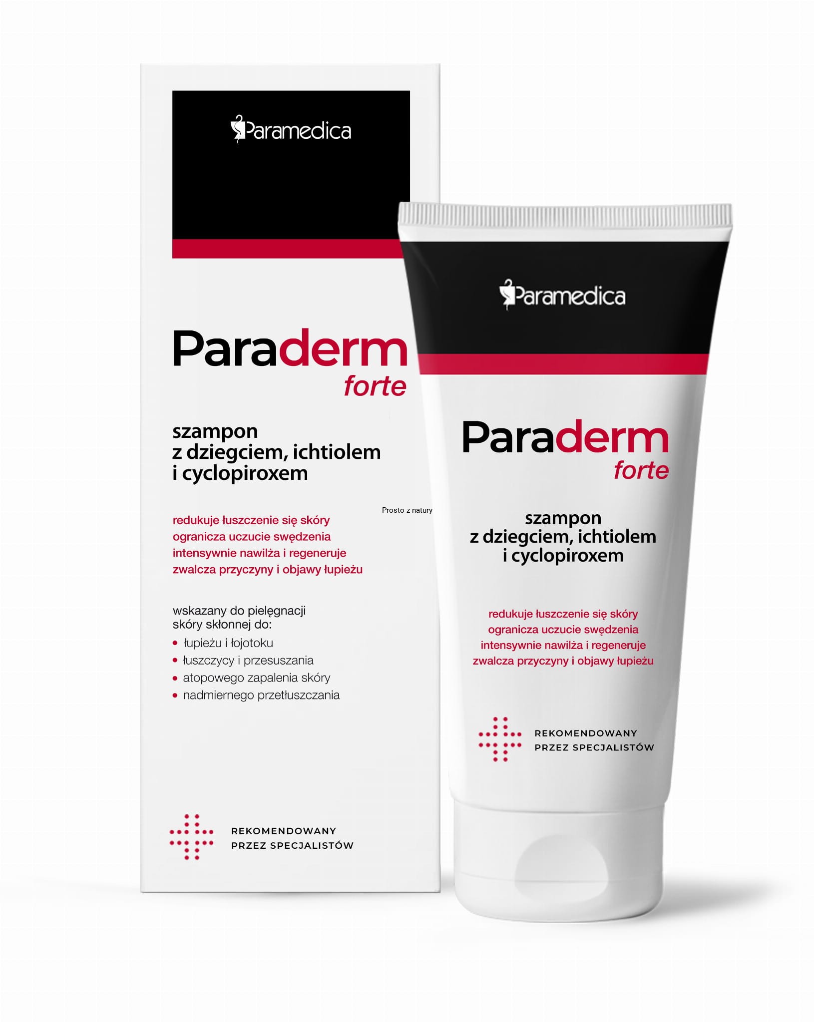 paraderm plus szampon z dziegciem i octopiroxem 150 ml