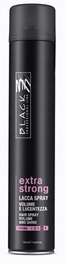 parisienne italia black lakier do włosów extra strong 750 ml