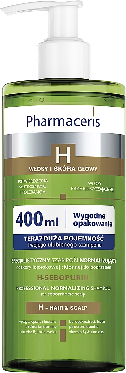 pharmaceris h sebopurin szampon normalizujący do skóry łojotokowej 250