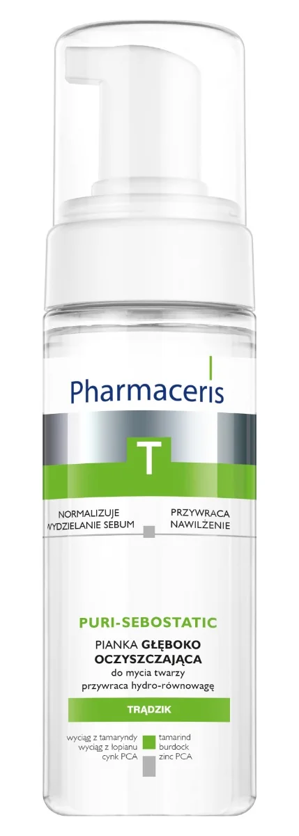 pharmaceris pianka do mycia twarzy niebieski