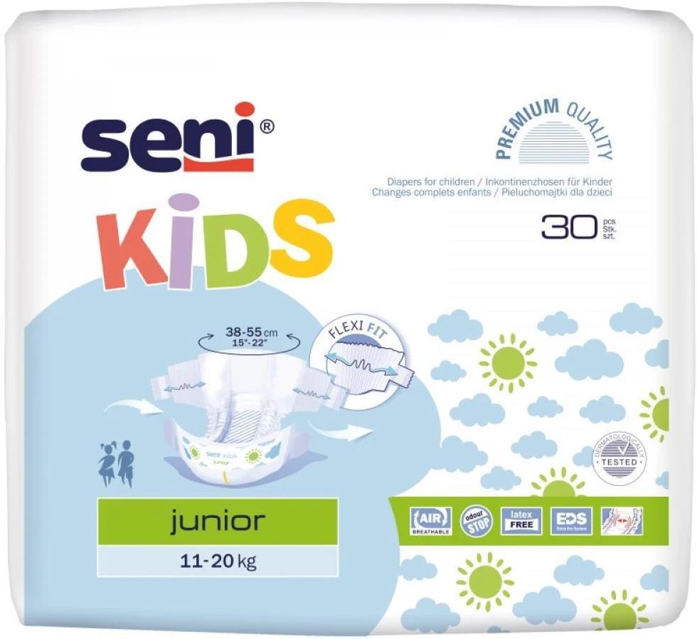 pieluchomajtki dziec.seni kids junior op.30 k.150szt