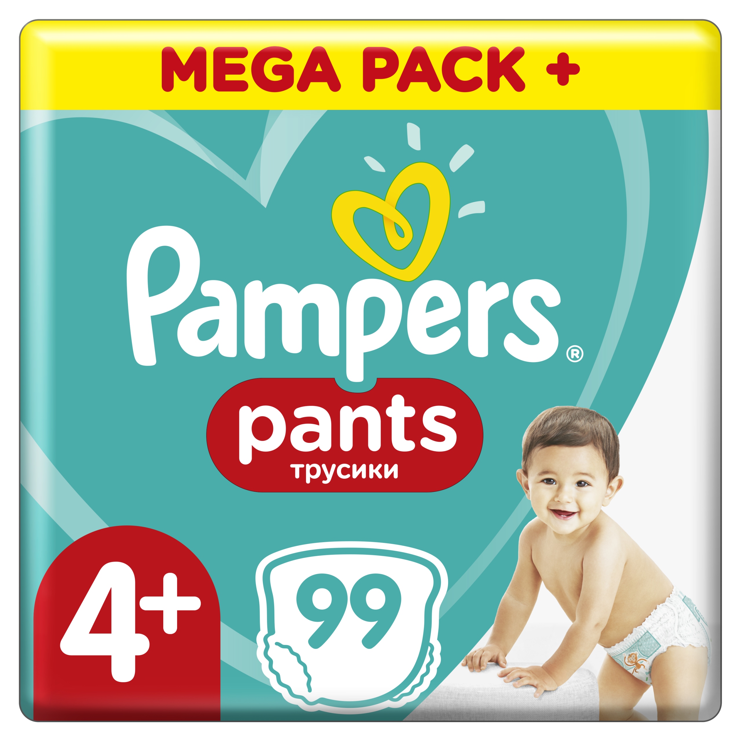 pieluchomajtki pampers pants 4 mega pack