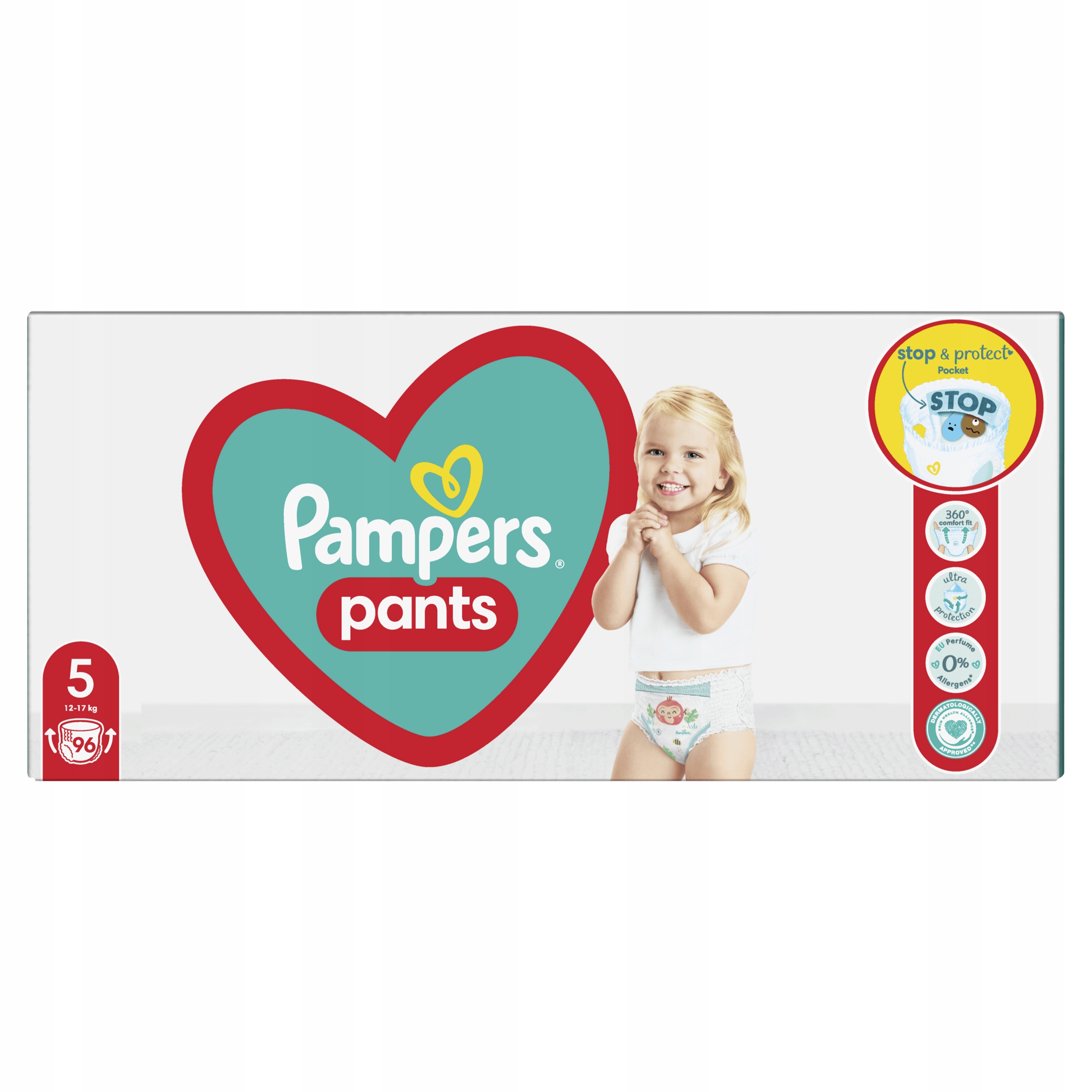 pieluchomajtki pampers pants 5 mega box junior 96szt