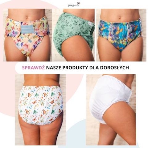 pieluchomajtki wielorazowe dla dorosłych