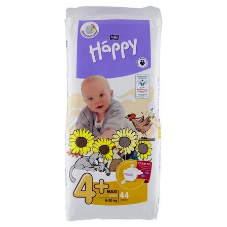 pieluchy happy bella 4+ 66 sztuk