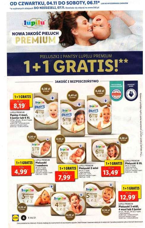 pieluchy pampers 1 lidl