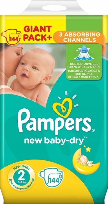 pieluchy pampers 2 144 sztuki