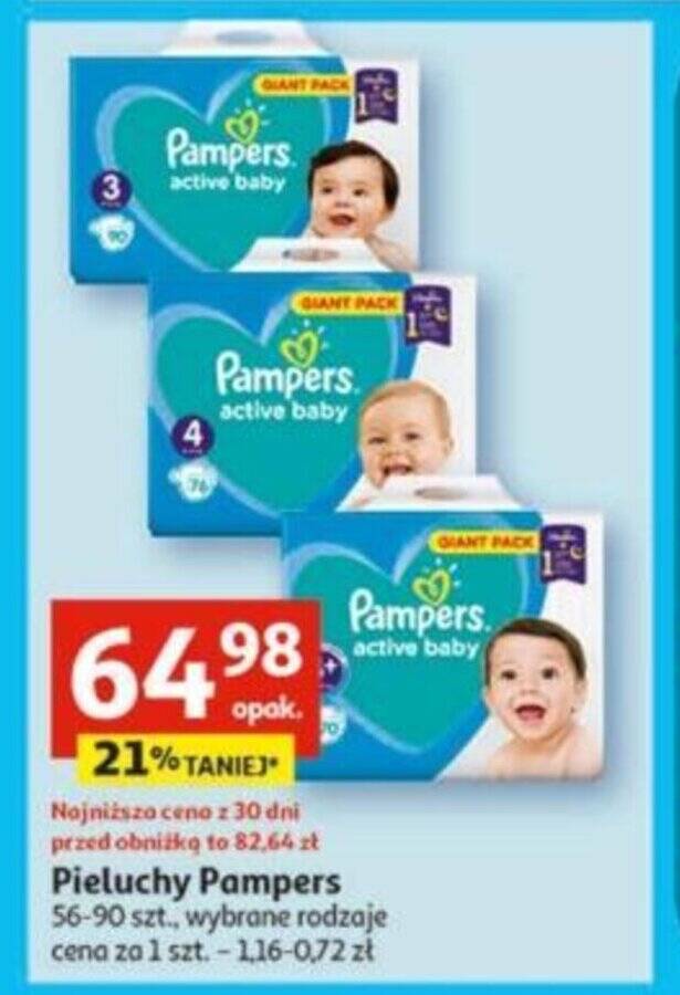 pieluchy pampers 2 auchan