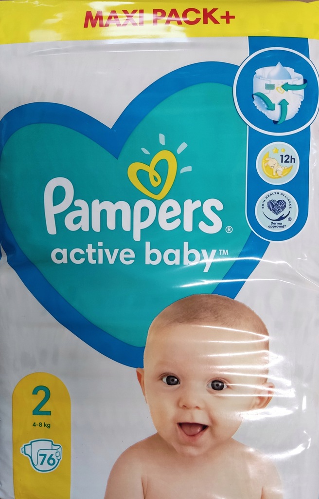 pieluchy pampers 2 maxi pack