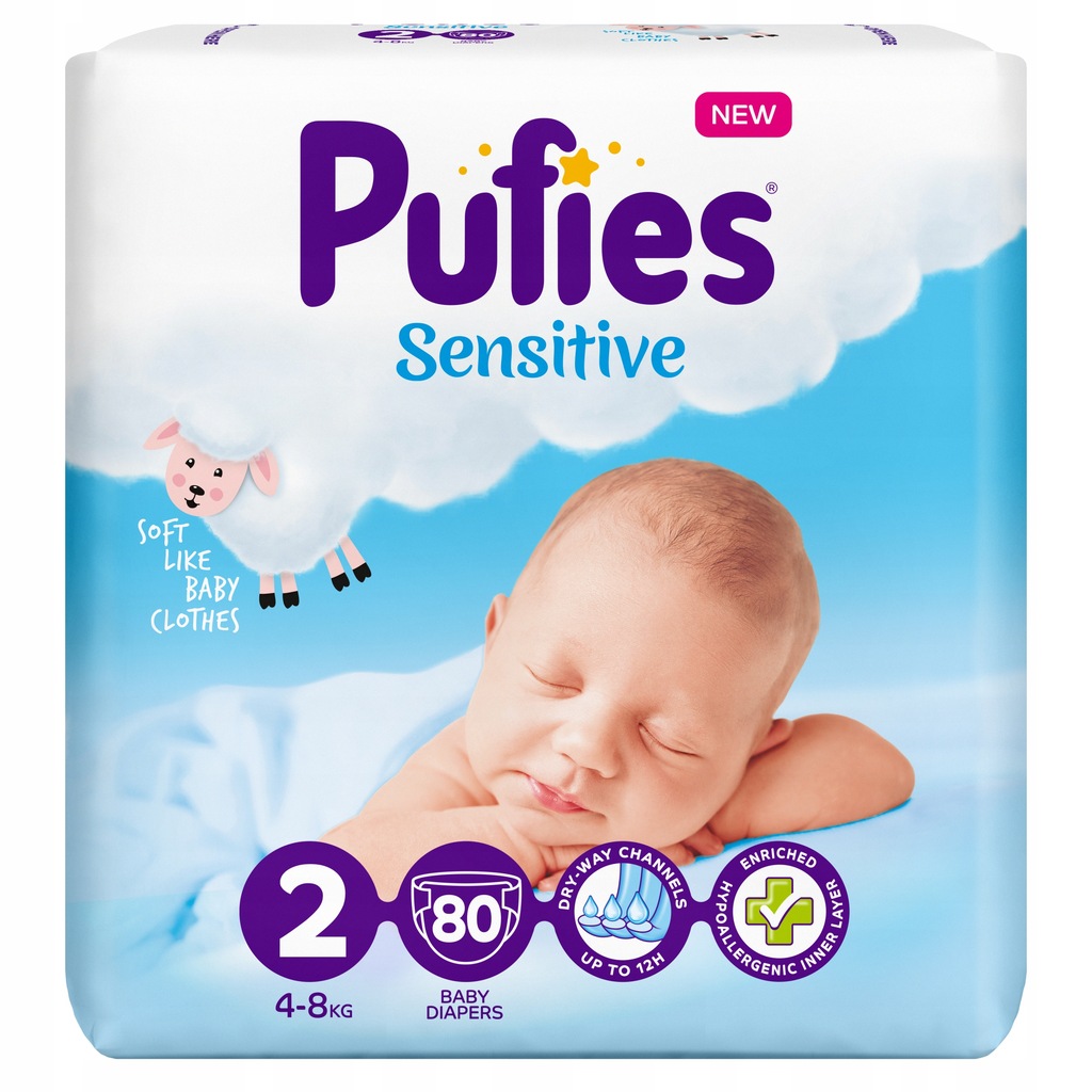 pieluchy pufies sensitive 4 szt