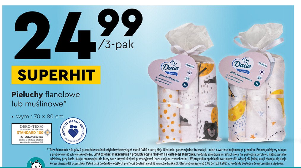 pieluszki flanelowe lidl