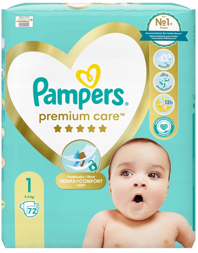 pieluszki pampers premium care 1 wycięcie na pępek