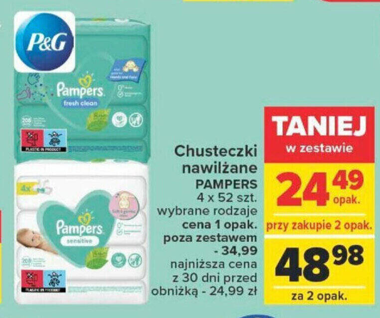 promocja na pampers 4 carrefour 2017