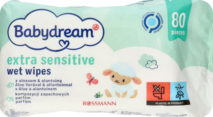 rossmann chusteczki nawilżane babydream calendula