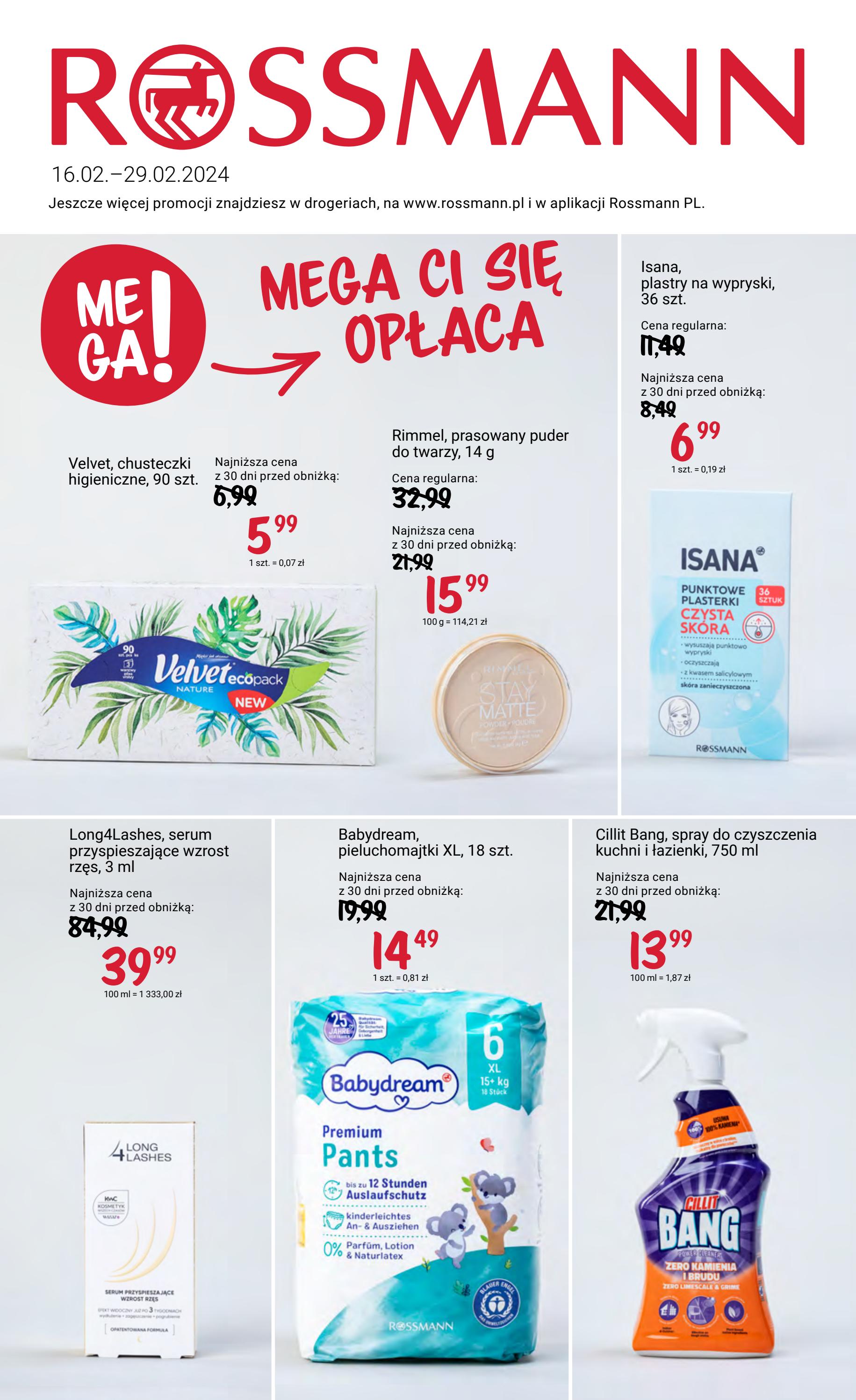 rossmann pieluchomajtki 12zł