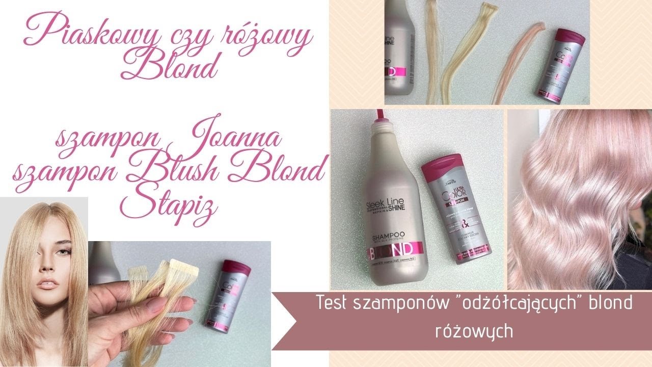 różowa szampon do włosów efekty joanna