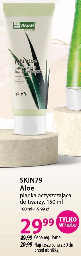 skin79 pianka myjąca do twarzy jeju aloe foam cleanser